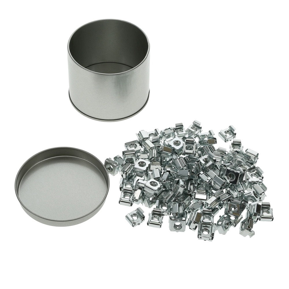 #10-32 Cage Nuts, 100-pack Tin Can #10-32 Cage Nuts, 100-pack Tin Can